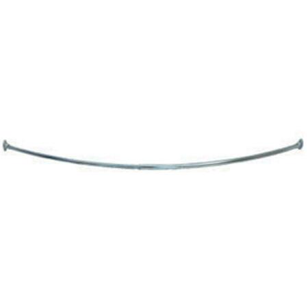 TEMPLETON Curved Shower Rod, Satin Nickel Finish TE63621